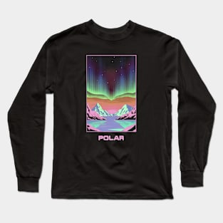 Polar Lights Northern Landscape Long Sleeve T-Shirt